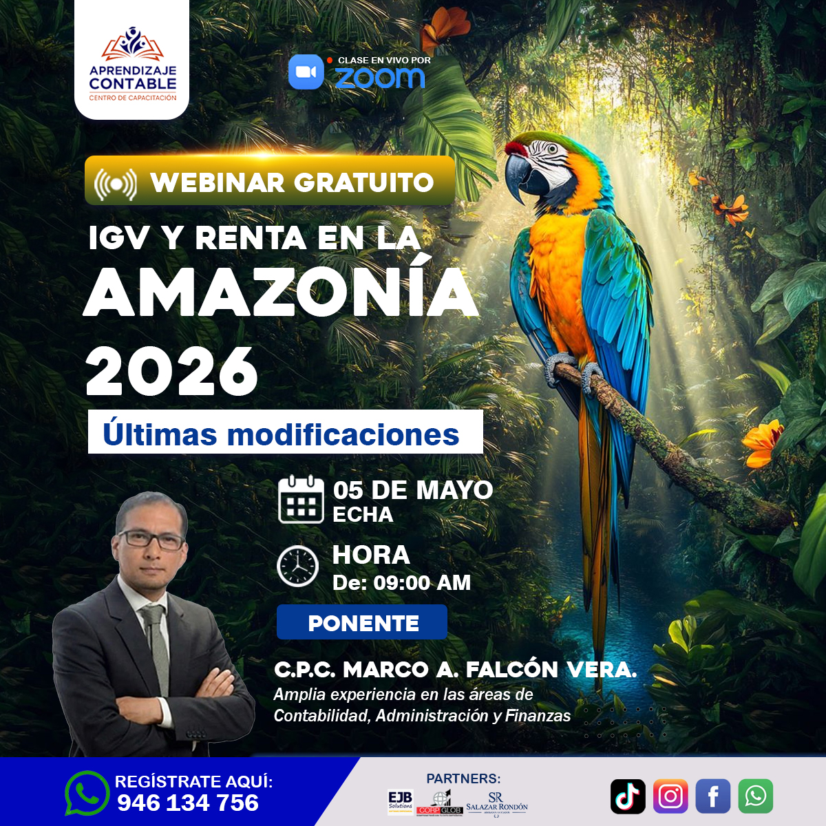 Webinar IGV Y RENTA EN LA AMAZONÍA 2026 - Últimas modificaciones